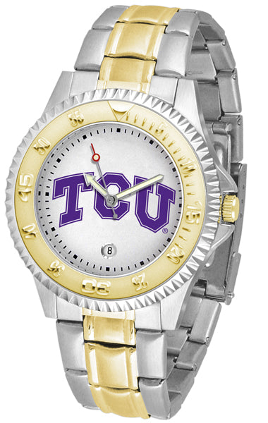 TCU Horned Frogs Competitor Two-Tone Men’s Watch