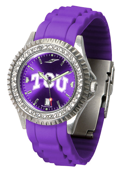 TCU Horned Frogs Sparkle Ladies Watch