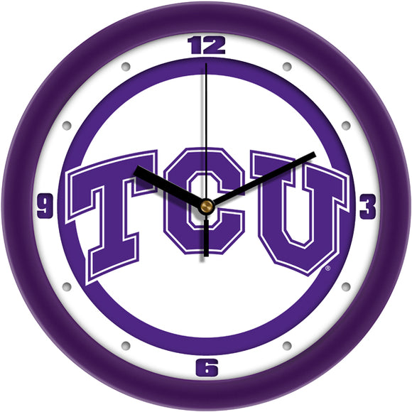TCU Horned Frogs Wall Clock - Traditional