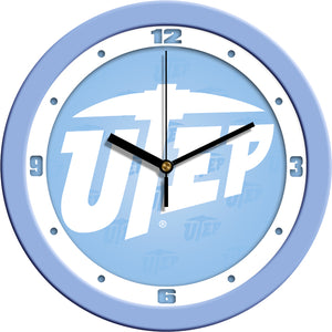 Texas El Paso Wall Clock - Baby Blue