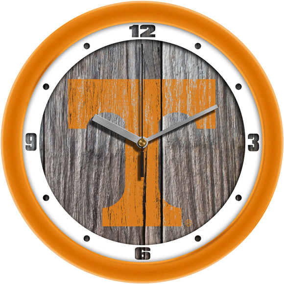 Tennessee Volunteers Wall Clock - Weathered Wood