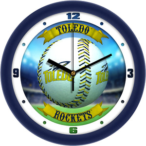 Toledo Rockets Wall Clock - Baseball Home Run