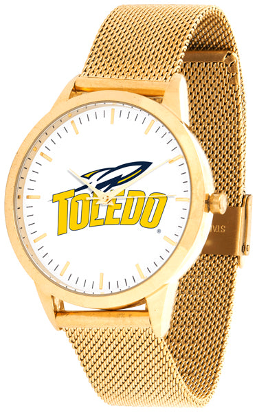 Toledo Rockets Statement Mesh Band Unisex Watch - Gold