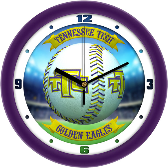 Tennessee Tech Wall Clock - Baseball Home Run