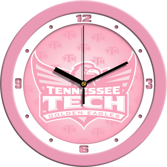 Tennessee Tech Wall Clock - Pink
