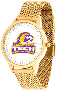 Tennessee Tech Statement Mesh Band Unisex Watch - Gold