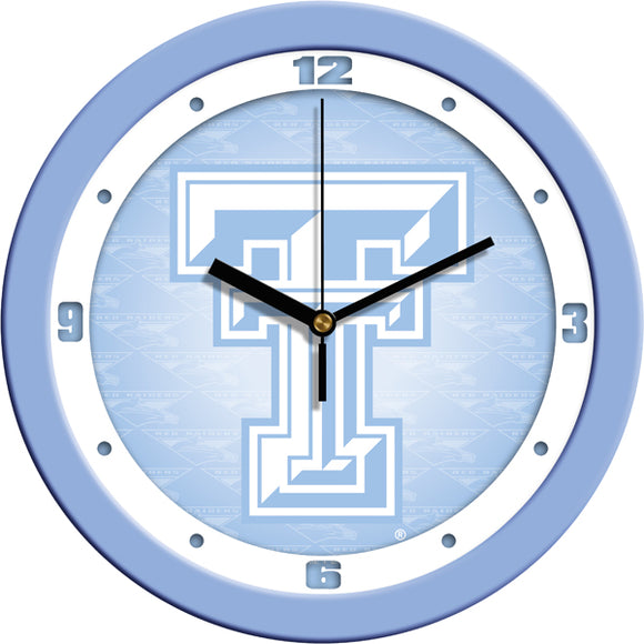 Texas Tech Wall Clock - Baby Blue
