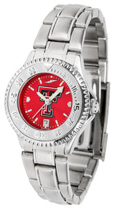 Texas Tech Competitor Steel Ladies Watch - AnoChrome