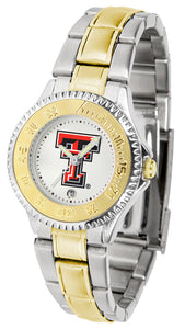 Texas Tech Competitor Two-Tone Ladies Watch