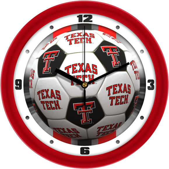 Texas Tech Wall Clock - Soccer