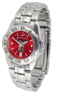 Texas Tech Sport Steel Ladies Watch - AnoChrome