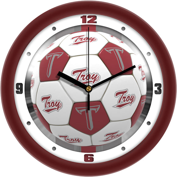 Troy Trojans Wall Clock - Soccer