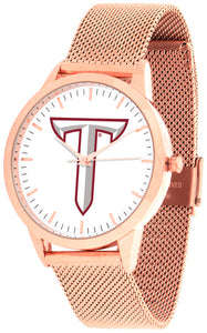 Troy Trojans Statement Mesh Band Unisex Watch - Rose