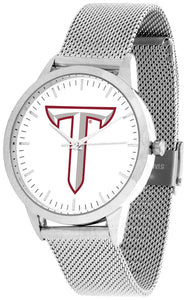 Troy Trojans Statement Mesh Band Unisex Watch - Silver