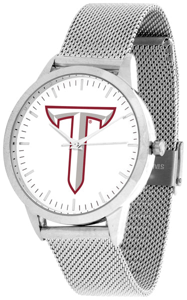 Troy Trojans Statement Mesh Band Unisex Watch - Silver