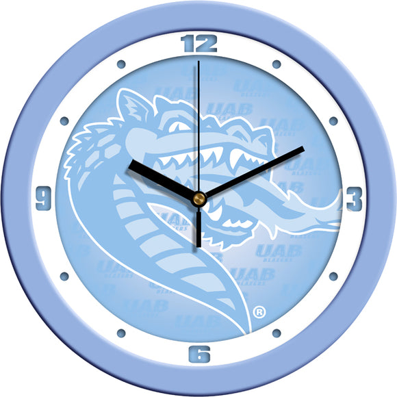 UAB Blazers Wall Clock - Baby Blue