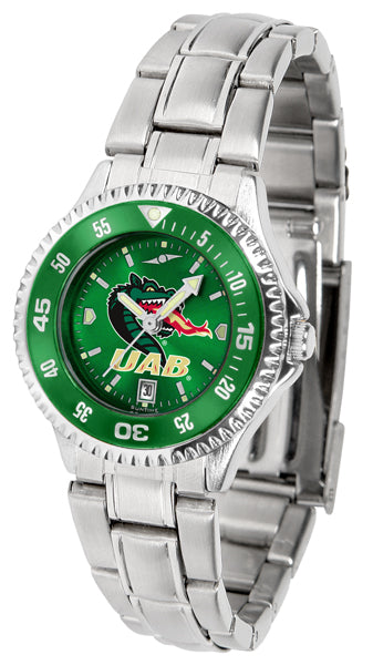 UAB Blazers Competitor Steel Ladies Watch - AnoChrome - Color Bezel