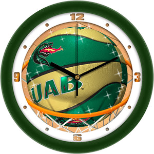 UAB Blazers Wall Clock - Basketball Slam Dunk