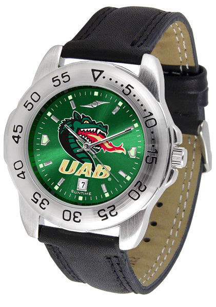 UAB Blazers Sport Leather Men’s Watch - AnoChrome