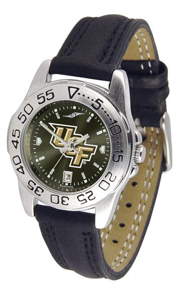 UCF Knights Sport Leather Ladies Watch - AnoChrome