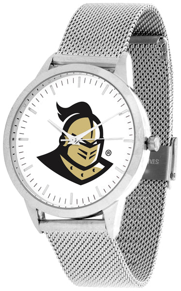 UCF Knights Statement Mesh Band Unisex Watch - Silver