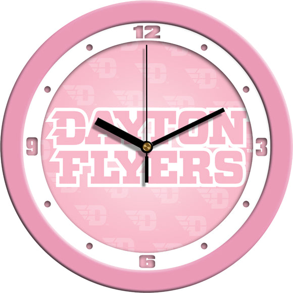 Dayton Flyers Wall Clock - Pink
