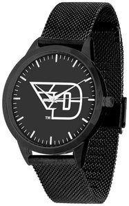 Dayton Flyers Statement Mesh Band Unisex Watch - Black - Black Dial