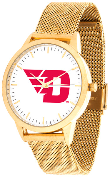 Dayton Flyers Statement Mesh Band Unisex Watch - Gold