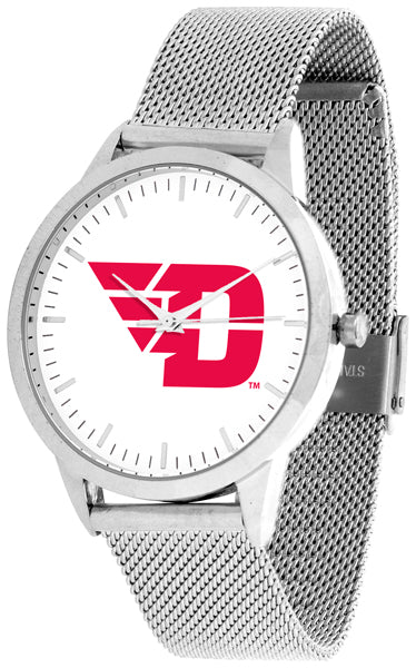 Dayton Flyers Statement Mesh Band Unisex Watch - Silver