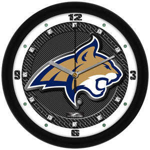 Montana State Wall Clock - Carbon Fiber Textured