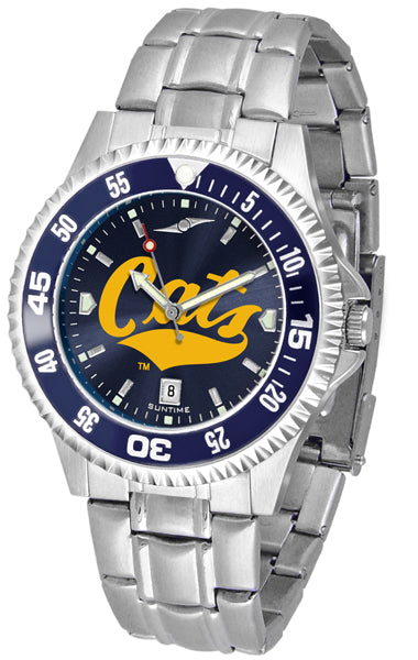 Montana State Competitor Steel Men’s Watch - AnoChrome- Color Bezel