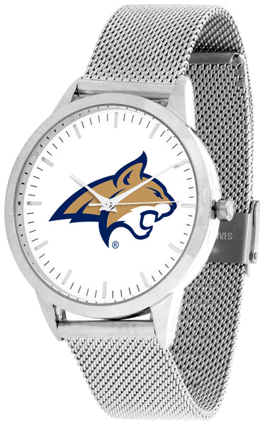 Montana State Statement Mesh Band Unisex Watch - Silver