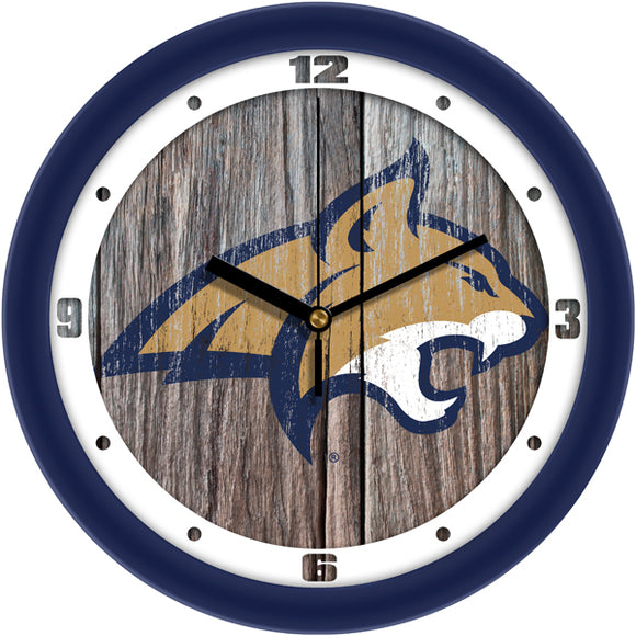 Montana State Wall Clock - Weathered Wood