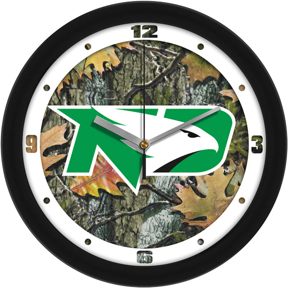 North Dakota Wall Clock - Camo