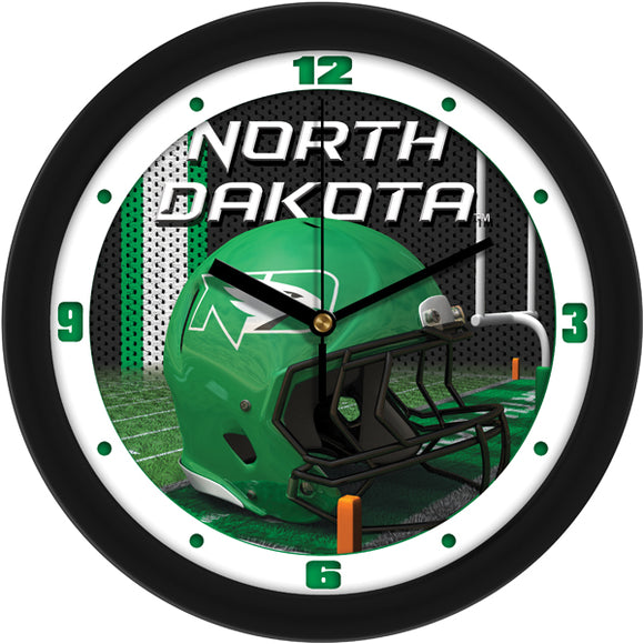 North Dakota Wall Clock - Football Helmet
