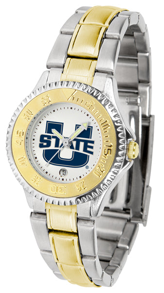 Utah State Aggies Competitor Two-Tone Ladies Watch