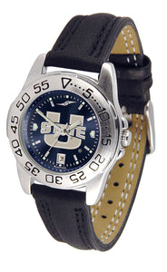 Utah State Aggies Sport Leather Ladies Watch - AnoChrome