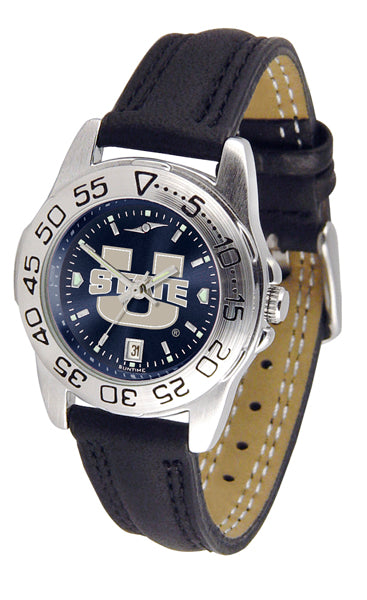 Utah State Aggies Sport Leather Ladies Watch - AnoChrome