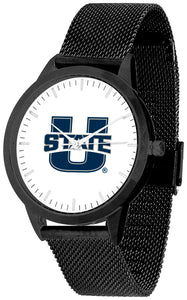 Utah State Aggies Statement Mesh Band Unisex Watch - Black