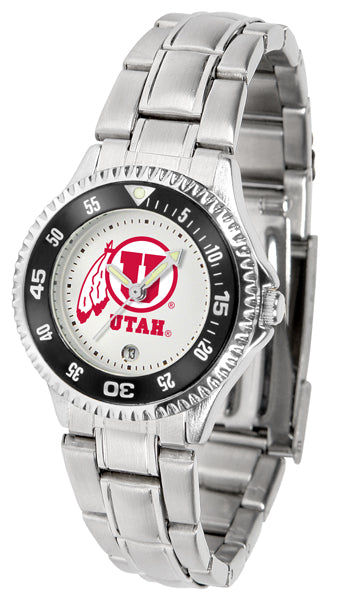 Utah Utes Competitor Steel Ladies Watch