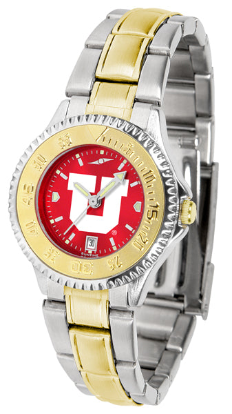 Utah Utes Competitor Two-Tone Ladies Watch - AnoChrome