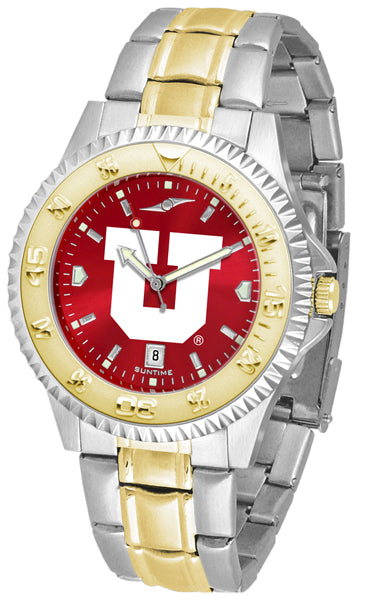 Utah Utes Competitor Two-Tone Men’s Watch - AnoChrome