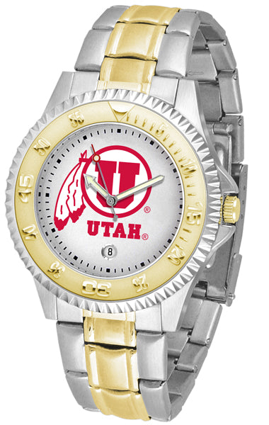Utah Utes Competitor Two-Tone Men’s Watch