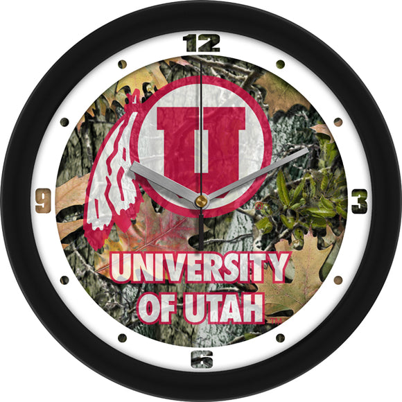 Utah Utes Wall Clock - Camo