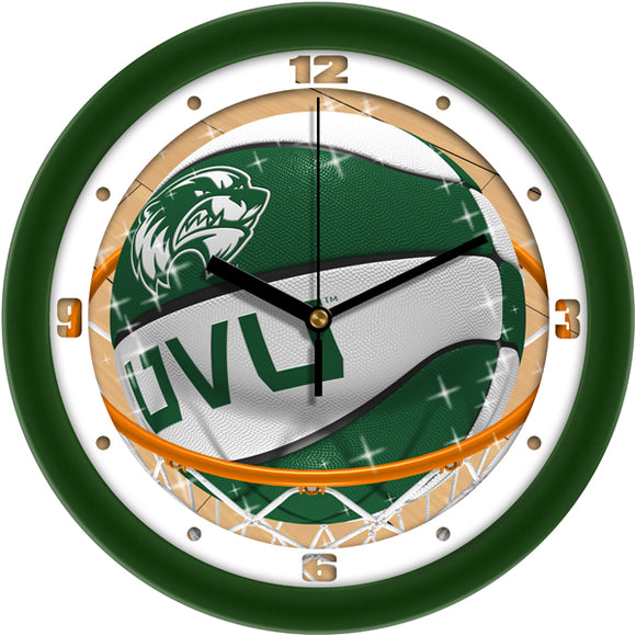 Utah Valley Wall Clock - Basketball Slam Dunk