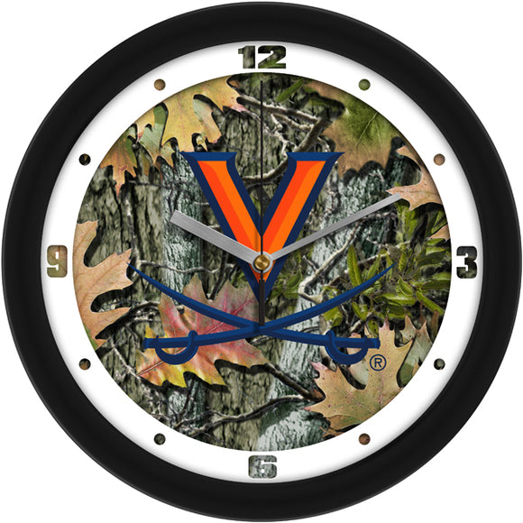 Virginia Cavaliers Wall Clock - Camo