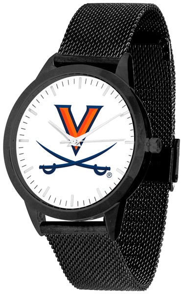 Virginia Cavaliers Statement Mesh Band Unisex Watch - Black