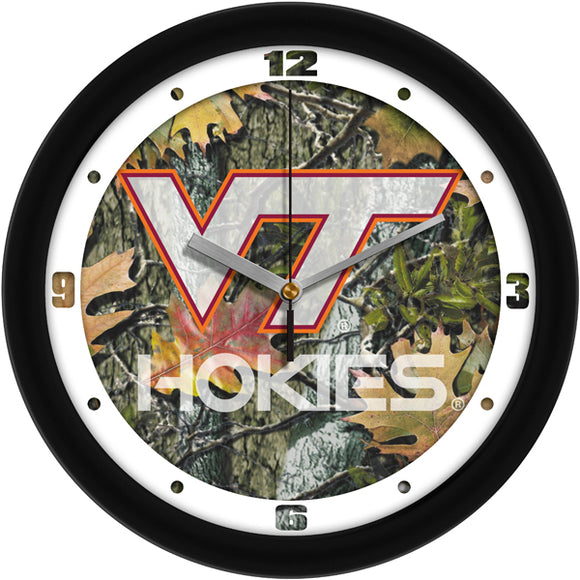 Virginia Tech Wall Clock - Camo