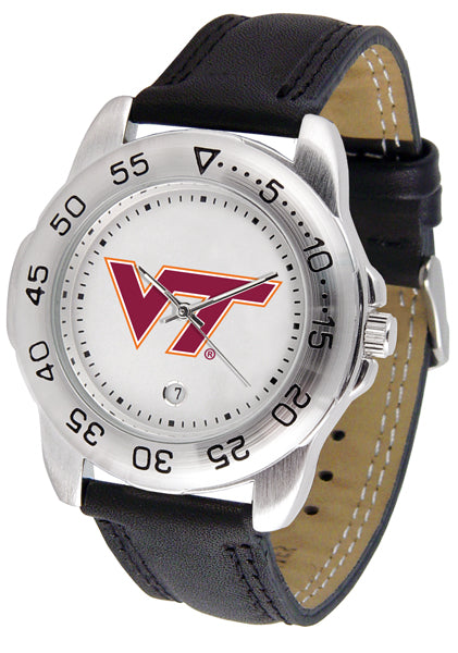 Virginia Tech Sport Leather Men’s Watch