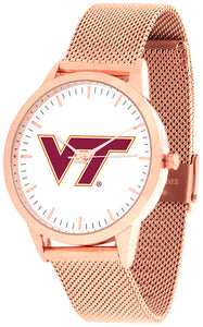 Virginia Tech Statement Mesh Band Unisex Watch - Rose